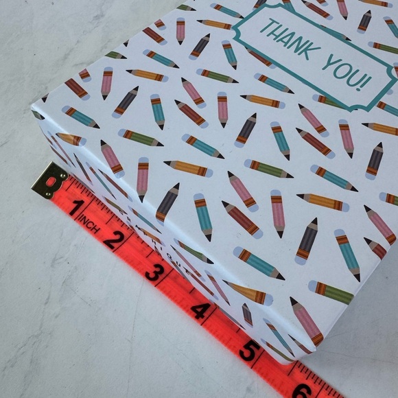 20 Colorful colored Pencil Thank You Card Set w/envelopes✏️FUN 4 teachers&more! - Picture 2 of 7